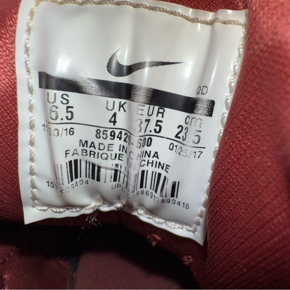 Nike hurrache maroon sneakers - Picture 8 of 8